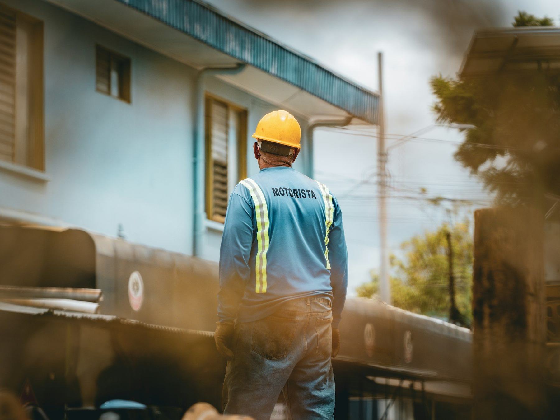 Site engineer in PPE